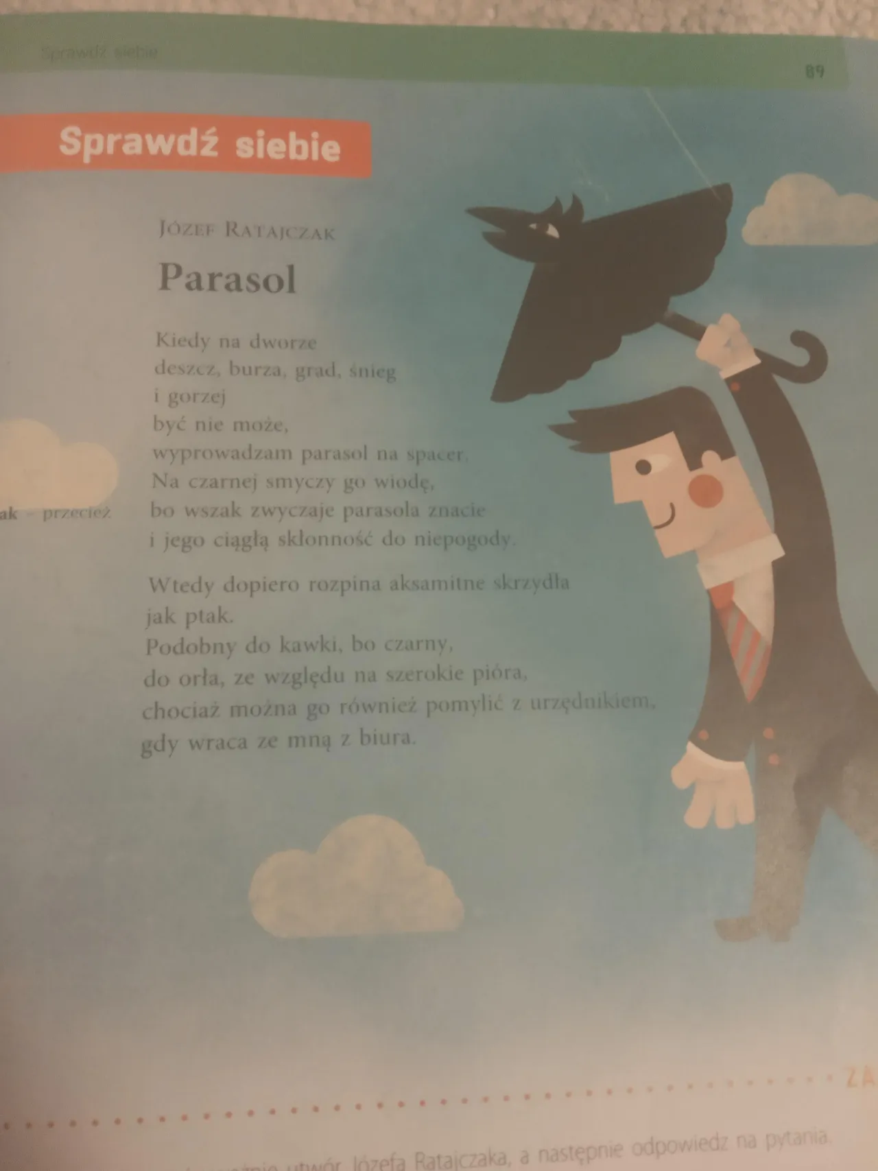 Zdjęcie Wiersz Parasole Heleny Bechlerowej - analiza i tematy w poezji
