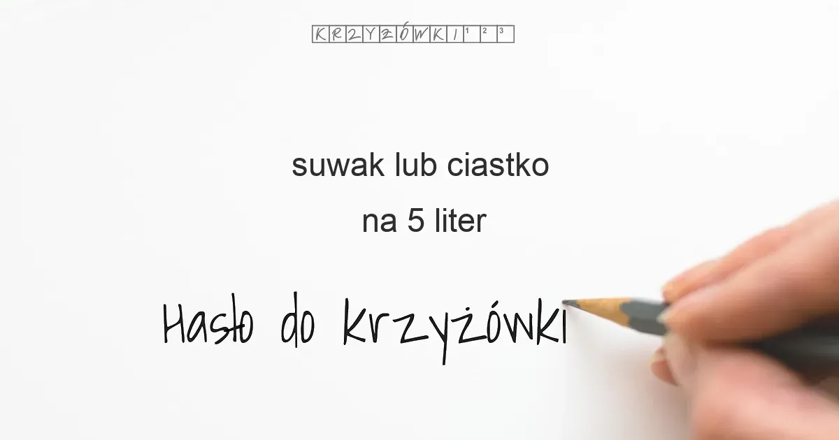 Zdjęcie Ciastko jak suwak – co to za smakołyk w krzyżówkach?