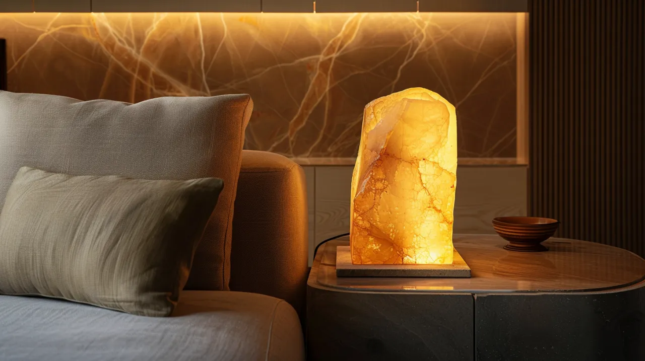 Zdjęcie Lampa kamień - naturalne piękno, które doda wyjątkowego charakteru Twojemu wnętrzu