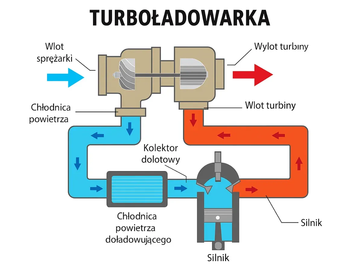 Silniki benzynowe turbo schemat budowy