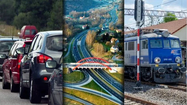 Por&oacute;wnanie transportu samoch&oacute;d pociąg