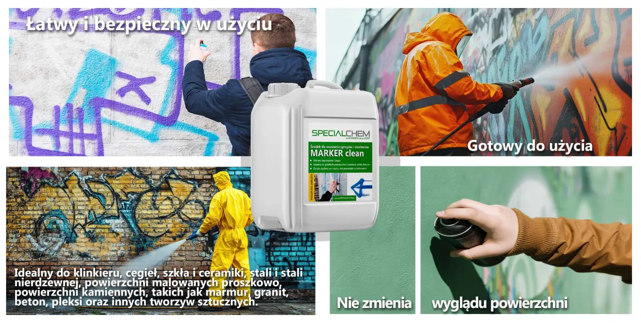 specjalistyczne preparaty do usuwania graffiti i markera
