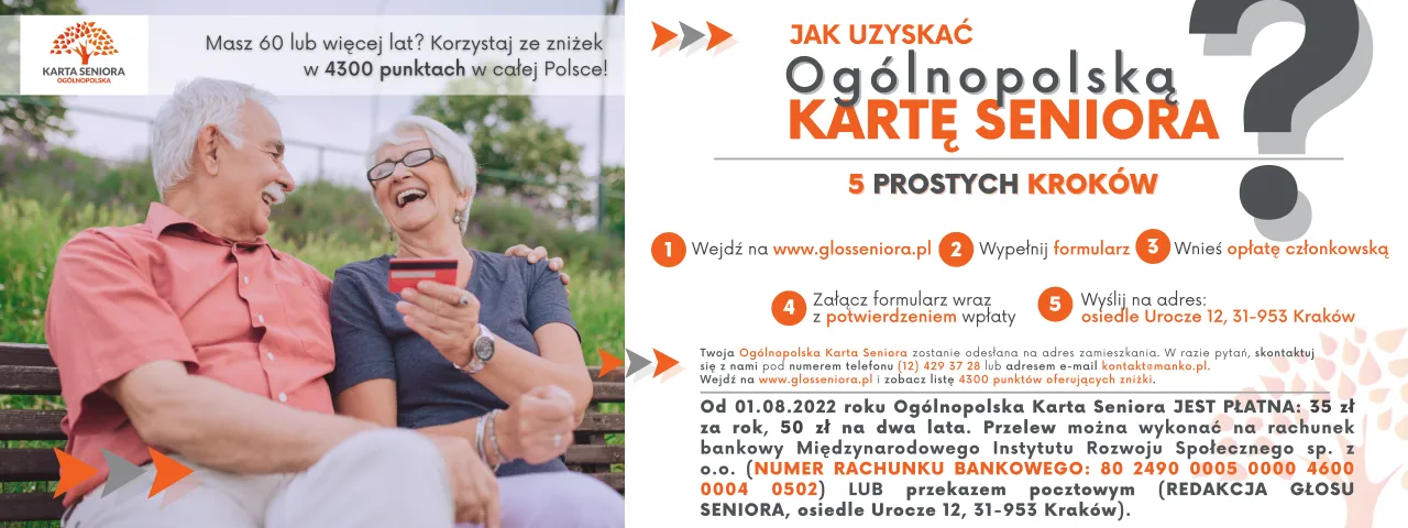 Gdańska Karta Seniora korzyści zniżki