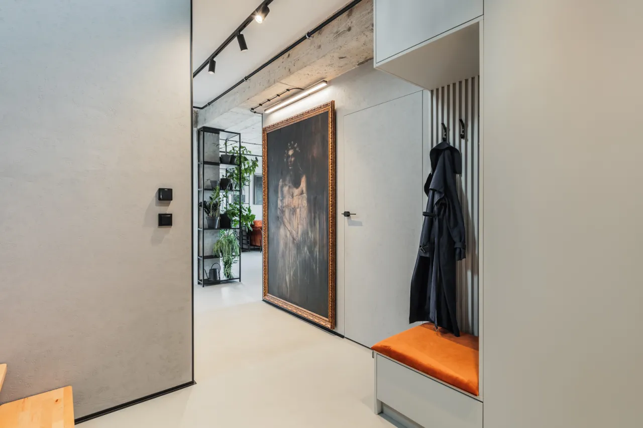 Nowoczesny przedpok&oacute;j aranżacja ścian