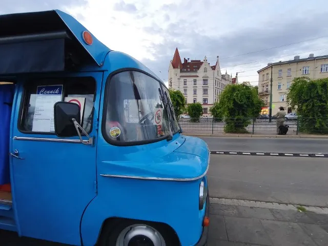 Mapa lokalizacji kiełbaski z Nyski Hala Targowa Kraków
