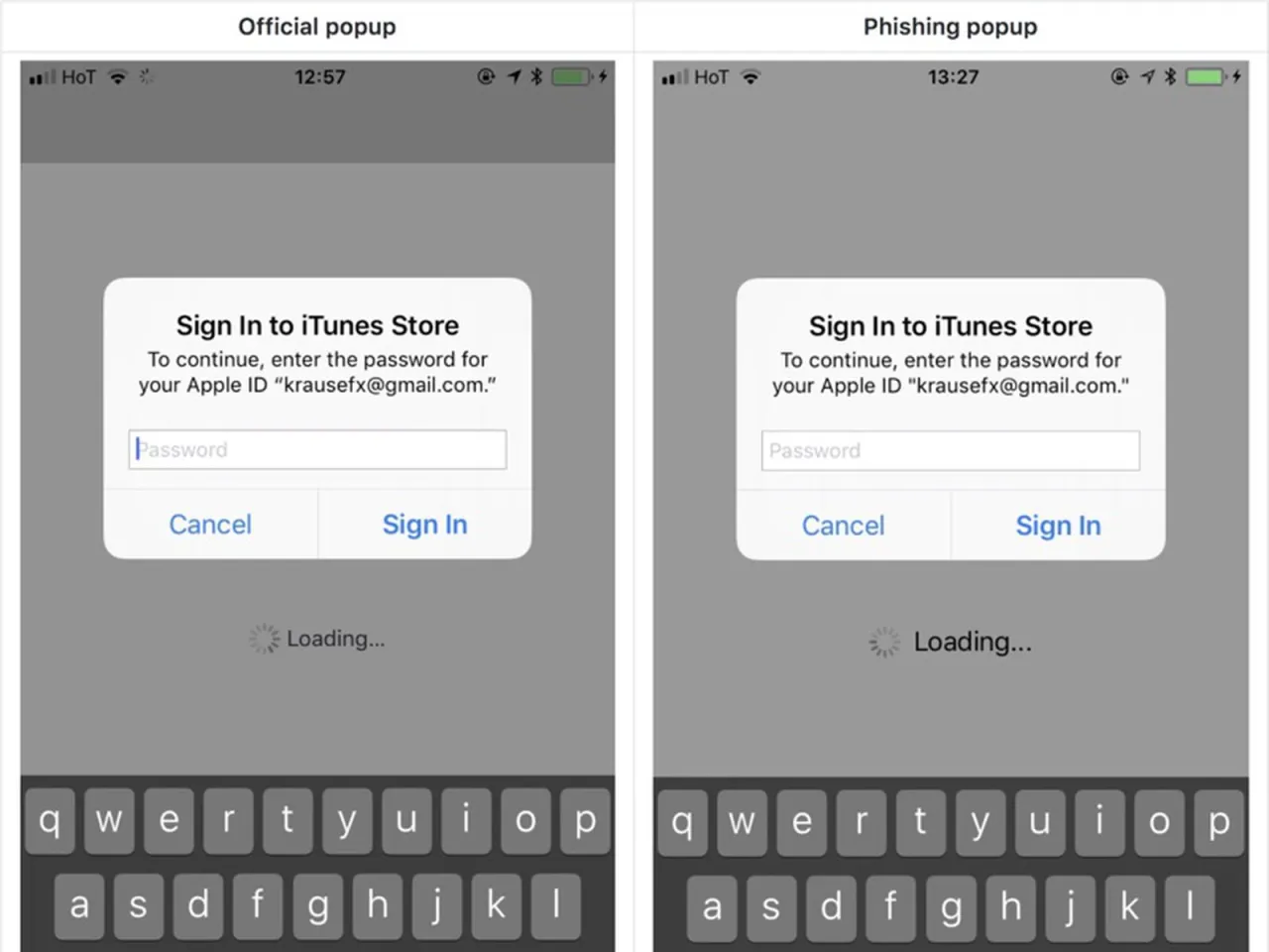 phishing attack iphone