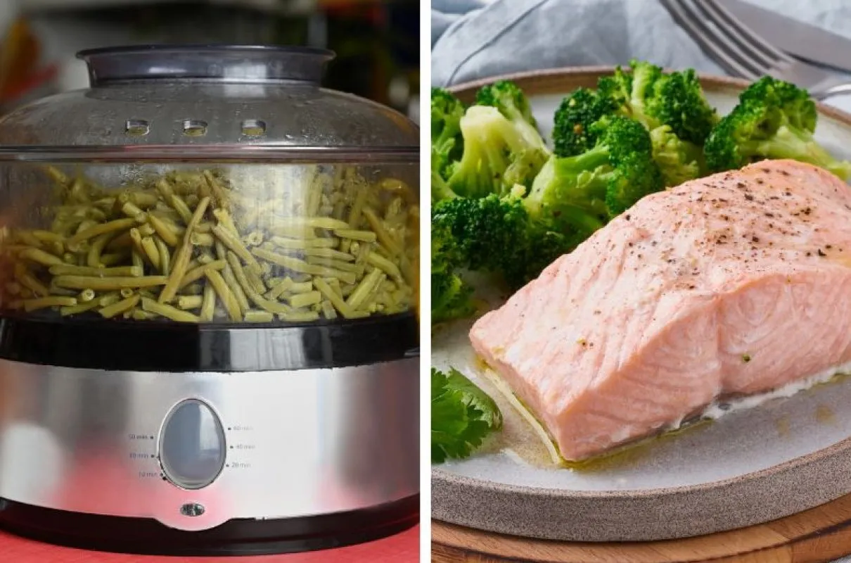 r&oacute;żnorodność potraw na parze