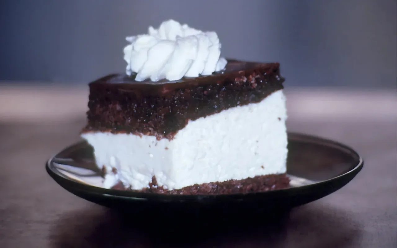 PRL desery blok czekoladowy wuzetka