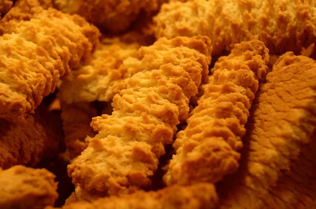 babcia piecze ciastka w kuchni, tradycyjne polskie ciastka domowe