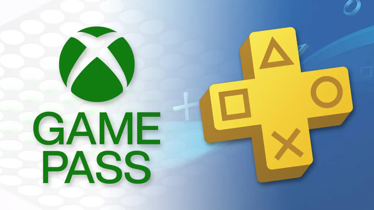 Xbox Game Pass vs PlayStation Plus logos