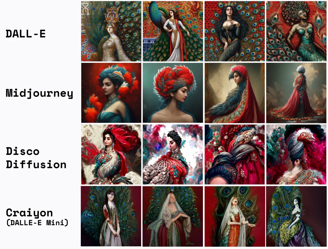 Porównanie obrazów Midjourney DALL-E Stable Diffusion