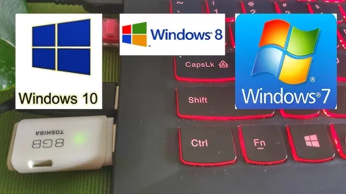 Pendrive z logo Windows 7 i obraz ISO