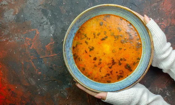 talerz zupy w lod&oacute;wce