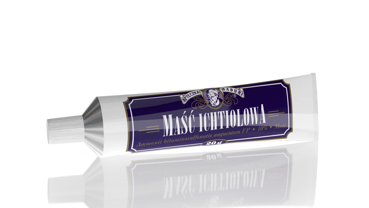 Maść ichtiolowa opakowanie i konsystencja