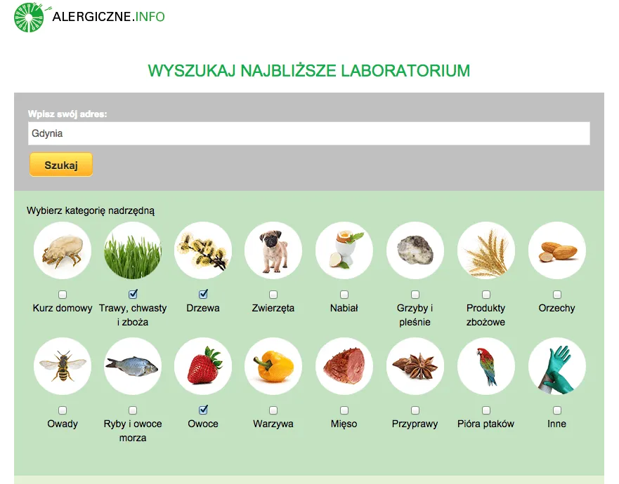 Alergeny pokarmowe i wziewne