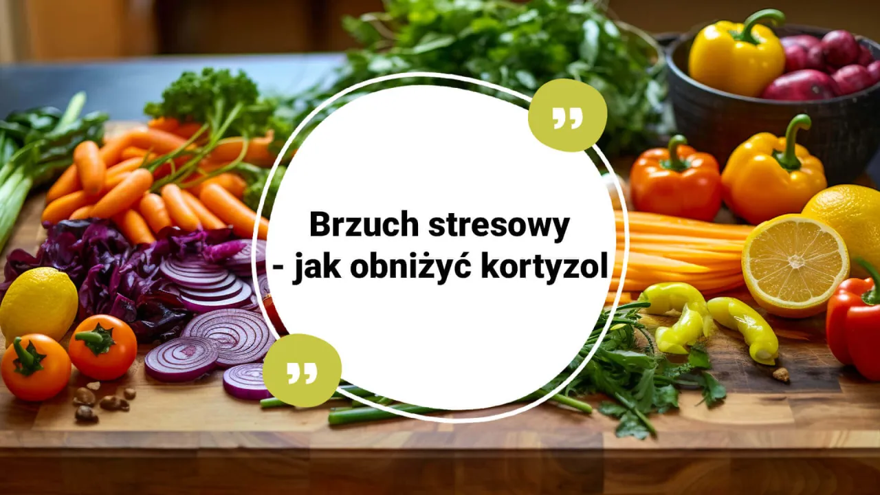 Kolorowe warzywa i cytryna na desce. Tekst: 