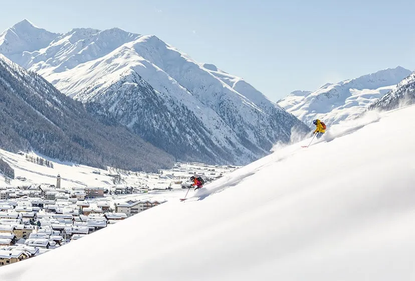Livigno freeride snowpark narty