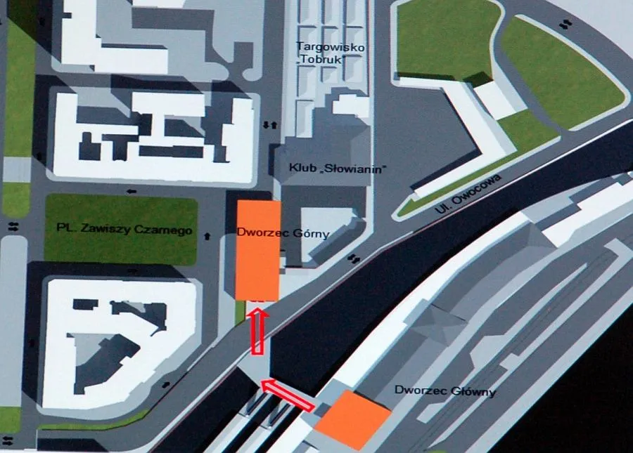 Dworzec PKS Szczecin Plac Grodnicki mapa