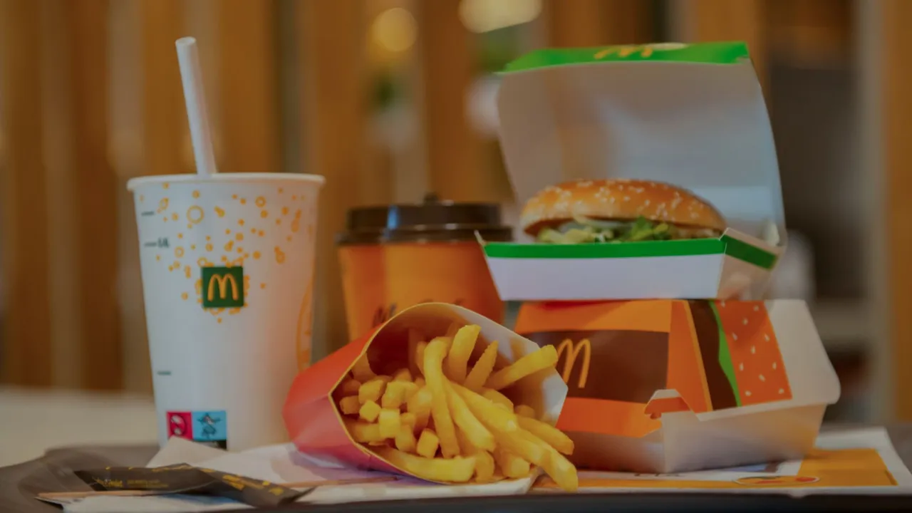 Zestaw Burger Drwala frytki napój kalorie