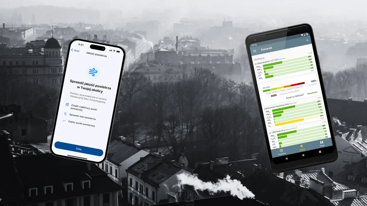 Aplikacje mobilne pokazują jakość powietrza, pomagając nam dowiedzieć się, jak zapobiegać smogowi.