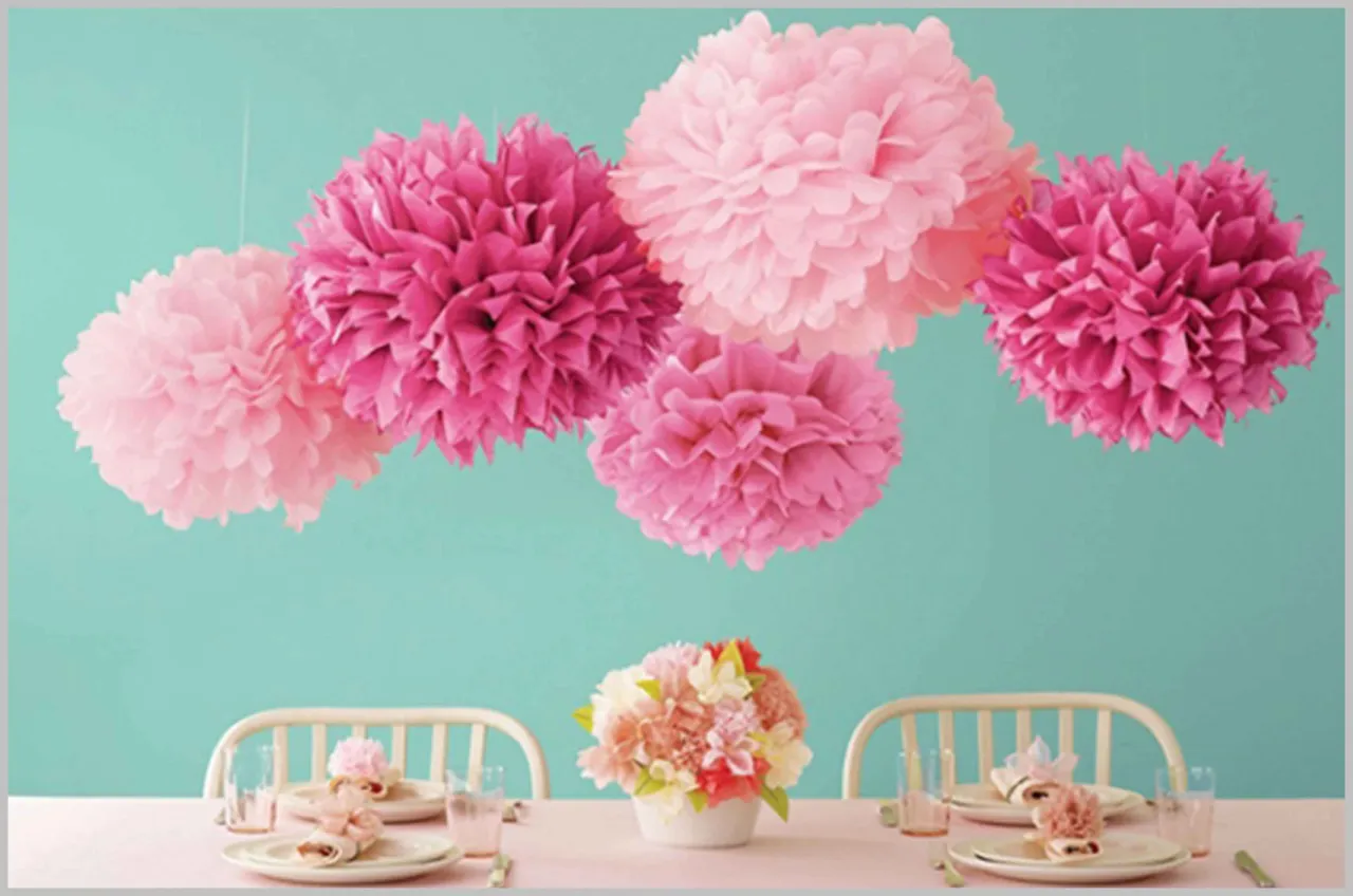 papierowe dekoracje DIY do pokoju