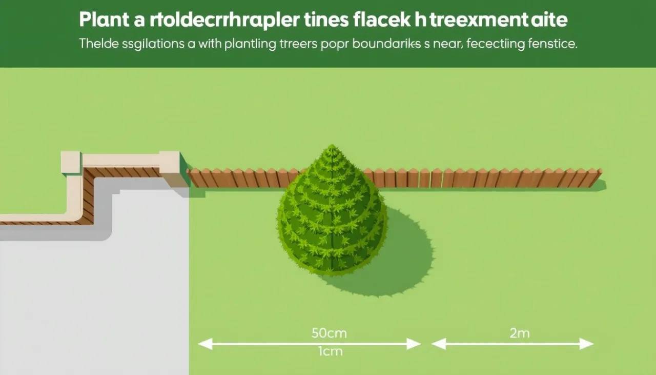 Optymalna odległość sadzenia tui od ogrodzenia schemat
