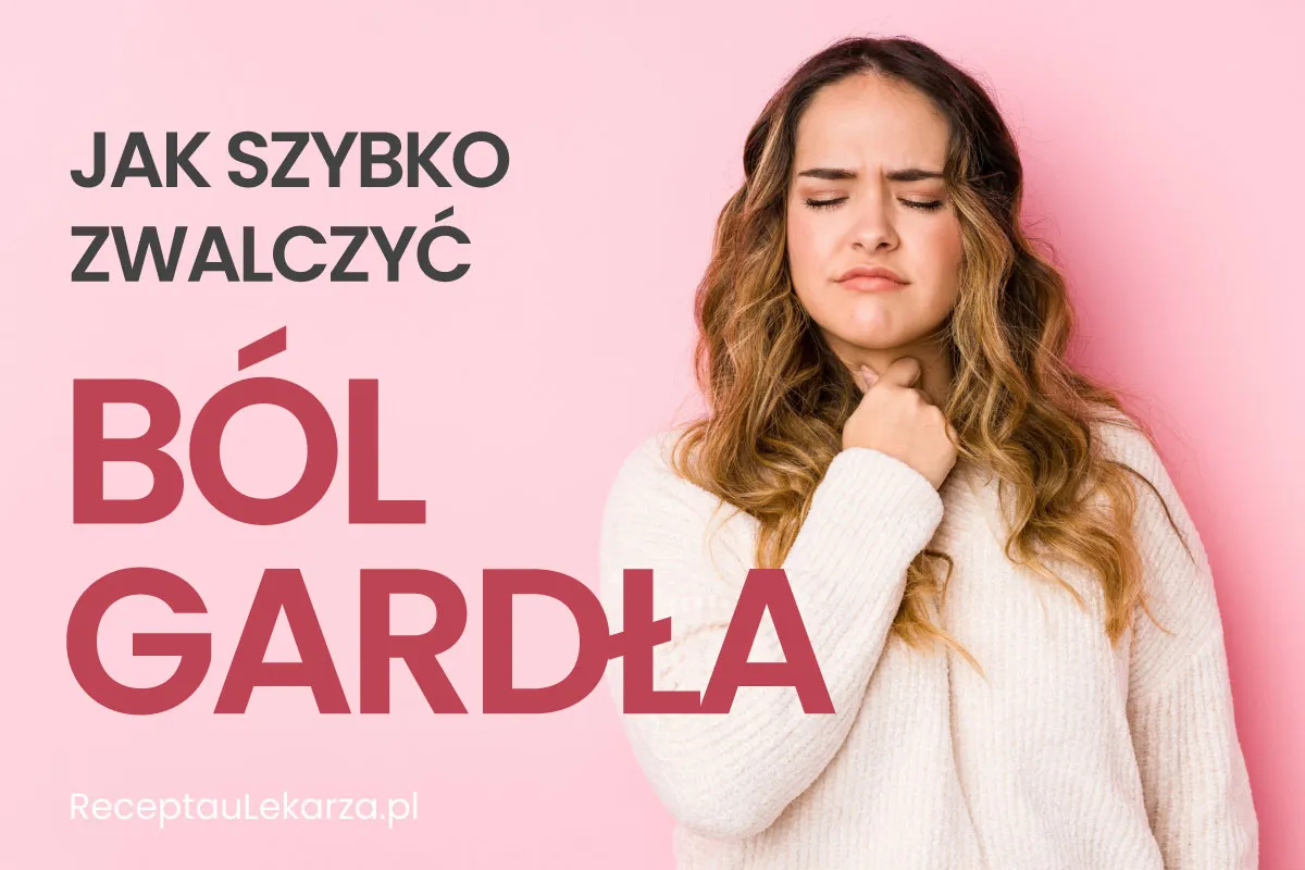 Domowe sposoby na ból gardła infografika