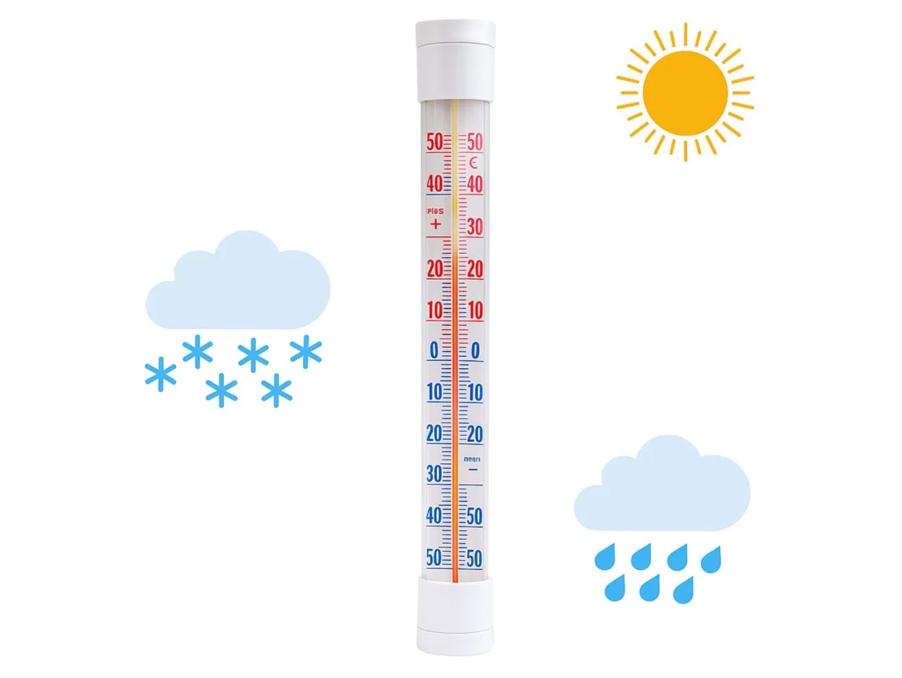 Termometr pokojowy i wietrzone okno