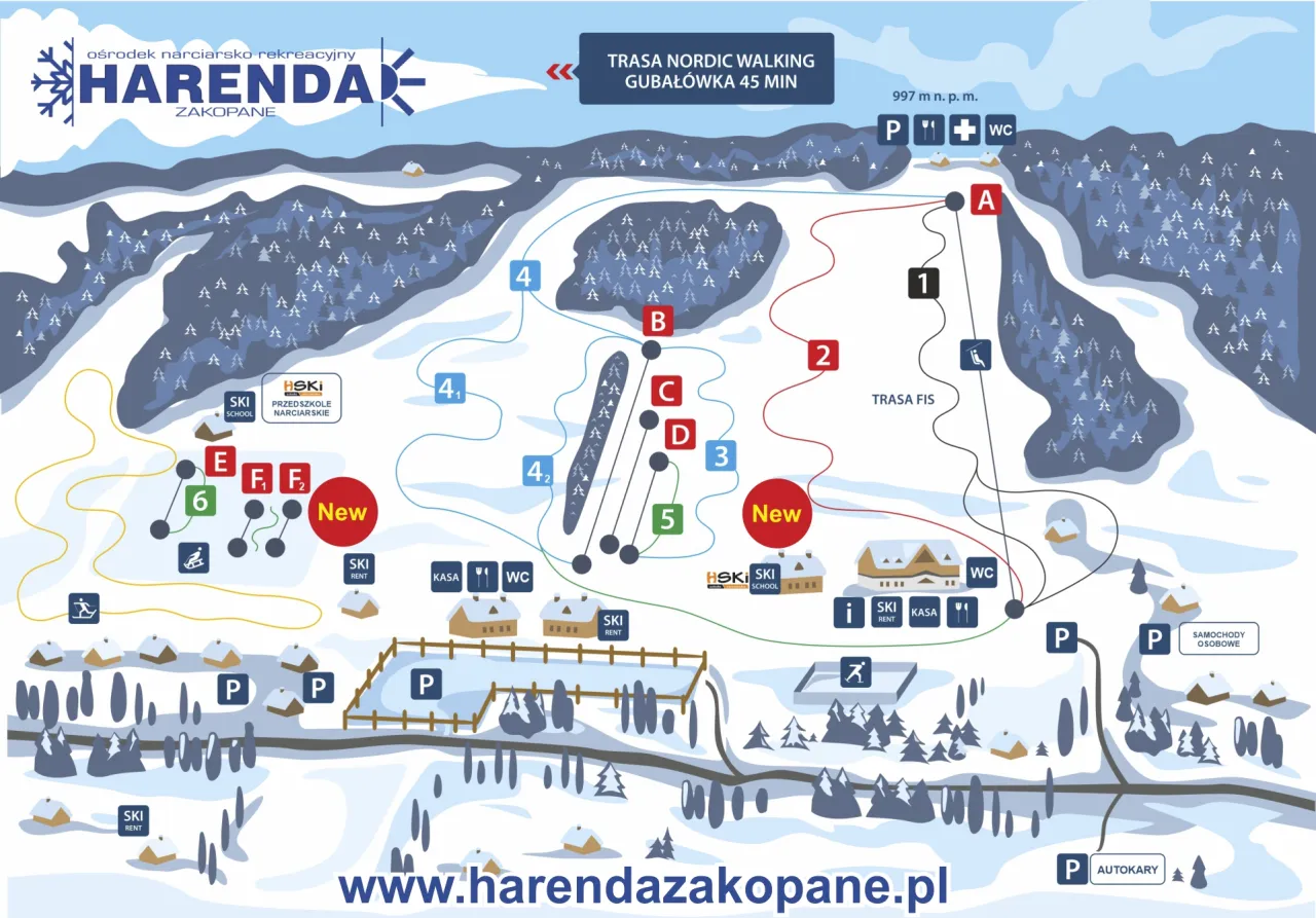 Mapa Tatry Super Ski