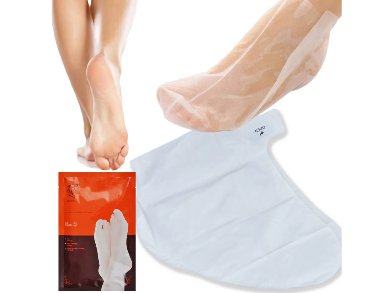 różne materiały na skarpetki, włókna tkanin