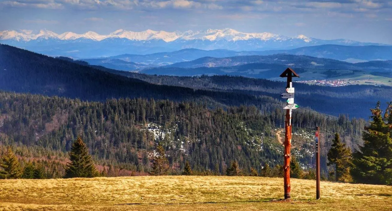 Sopotnia Wielka krajobraz Beskid Żywiecki