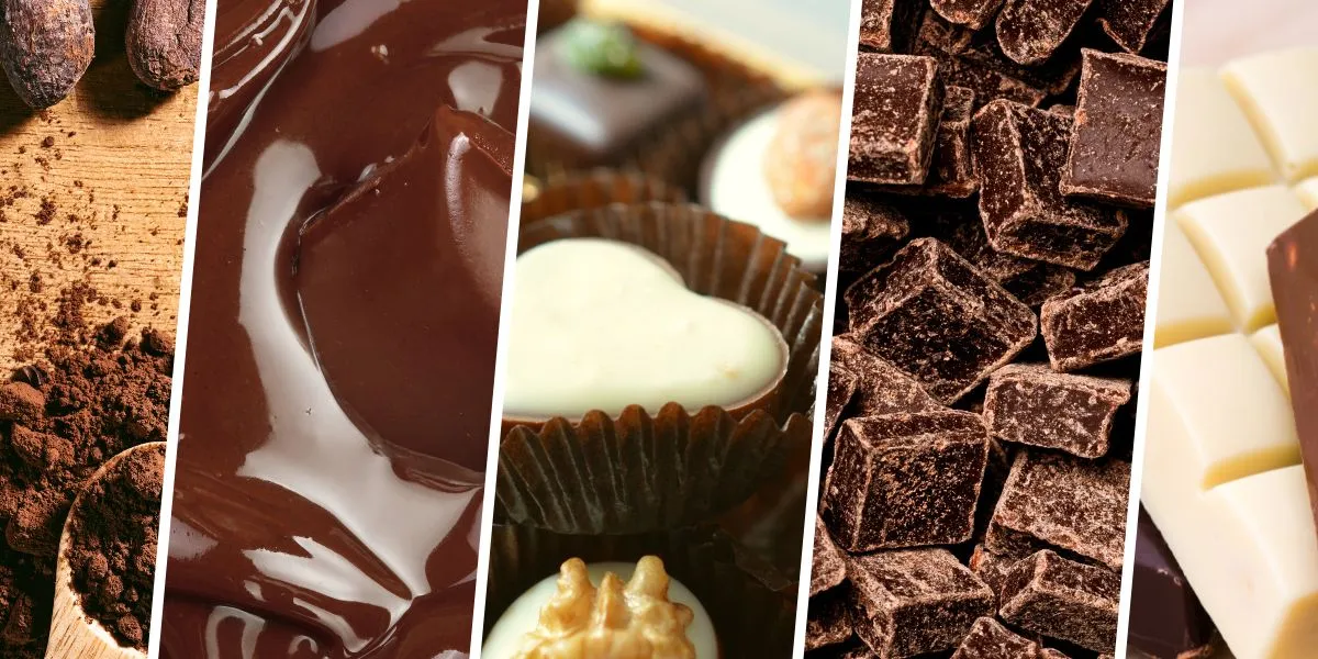 różne rodzaje czekolady do pieczenia