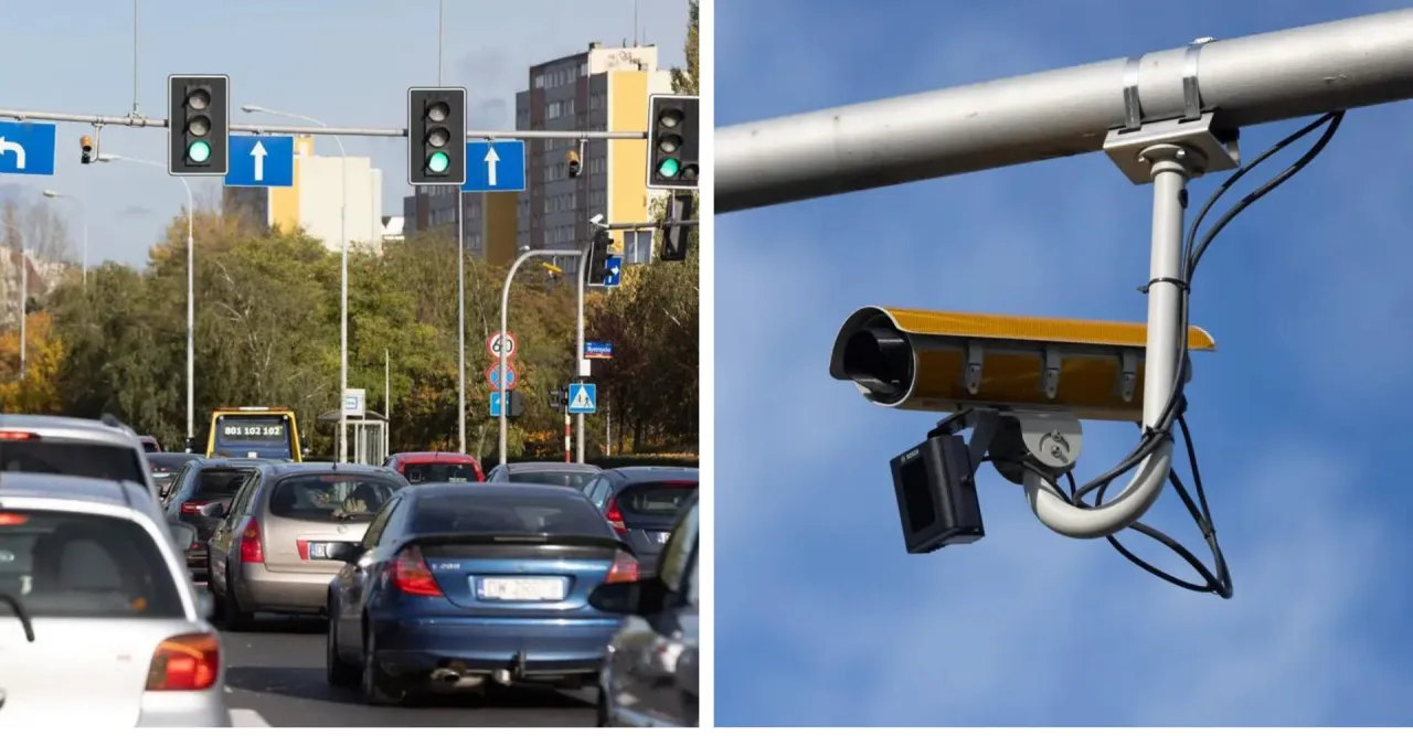 Kamera rejestruje przejazd na czerwonym świetle. Dowiedz się, ile punkt&oacute;w karnych za przejazd na czerwonym świetle grozi kierowcom.