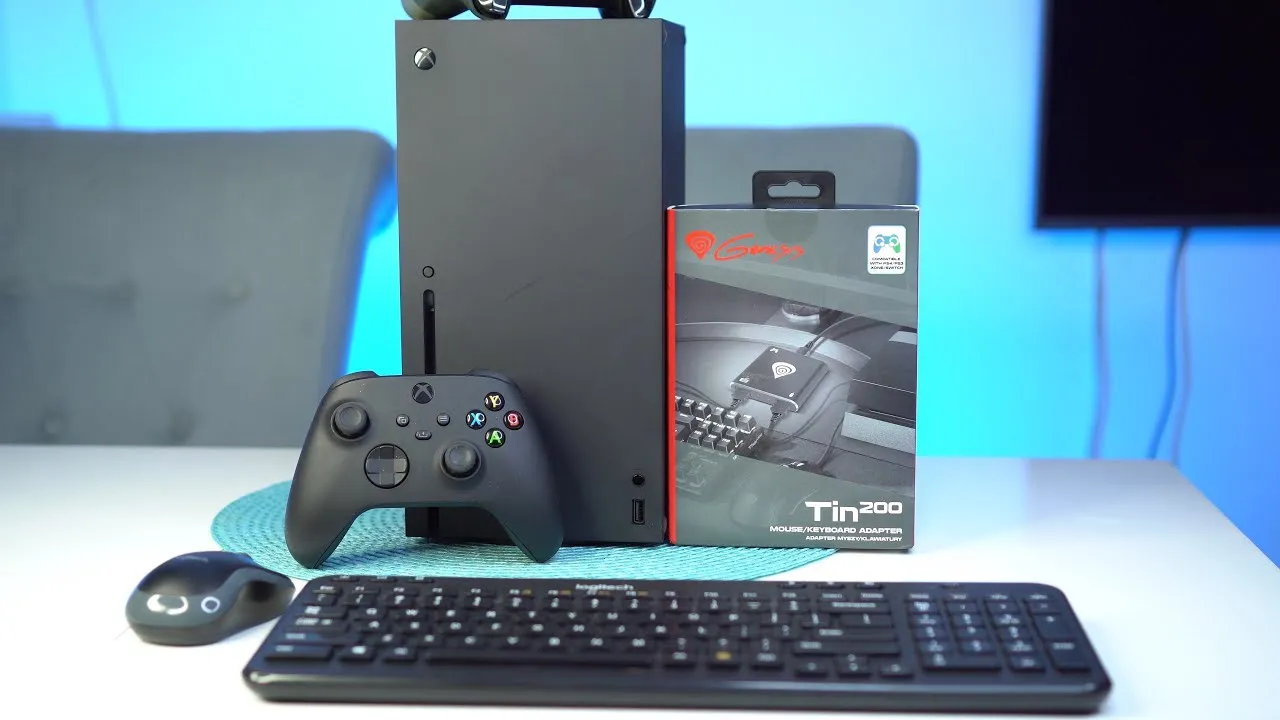 Xbox Series S podłączona klawiatura i mysz