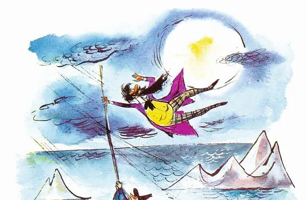 Pan Kleks Piotr Fronczewski lub ilustracja Szancera