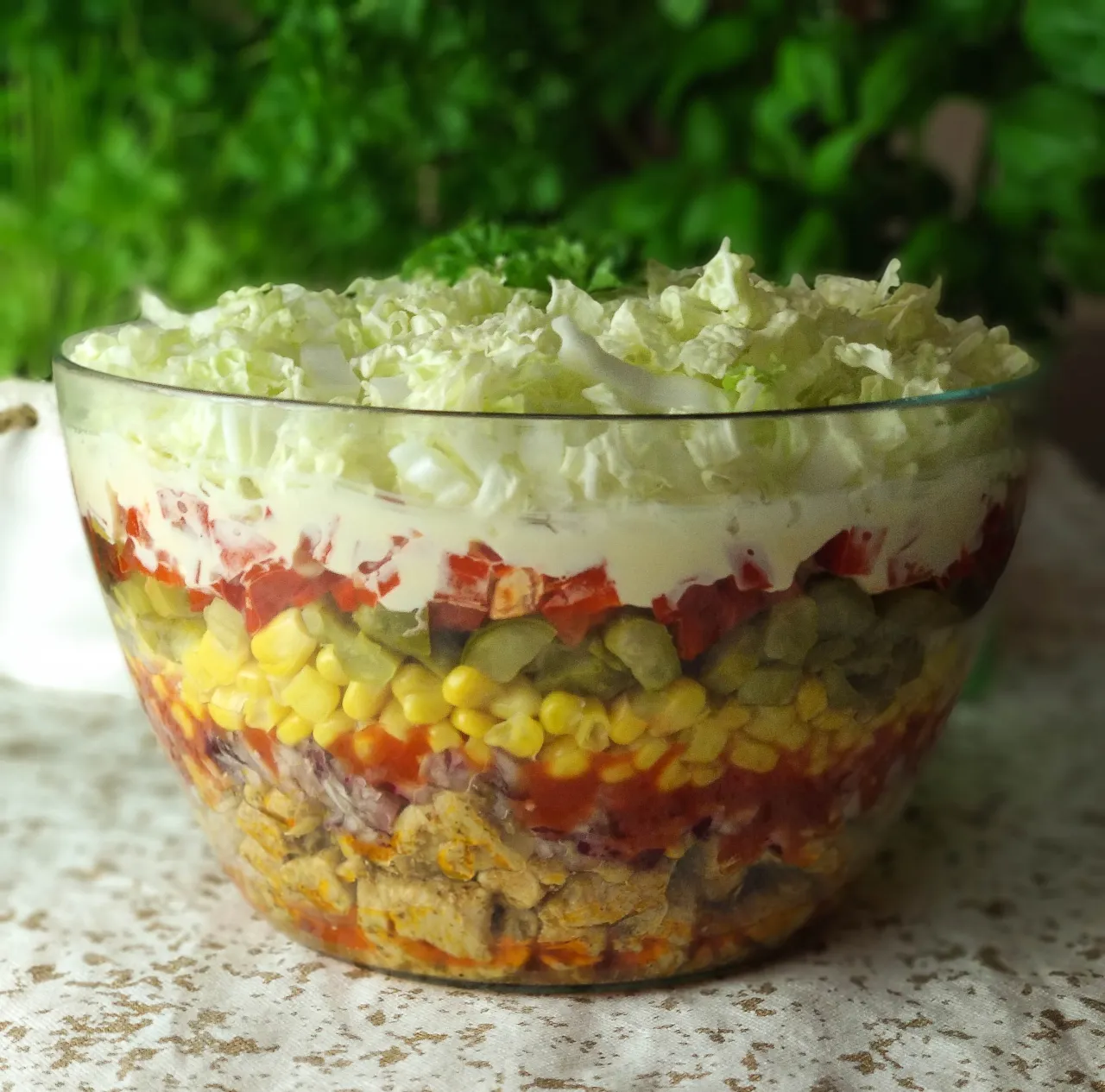 sałatka gyros warstwy