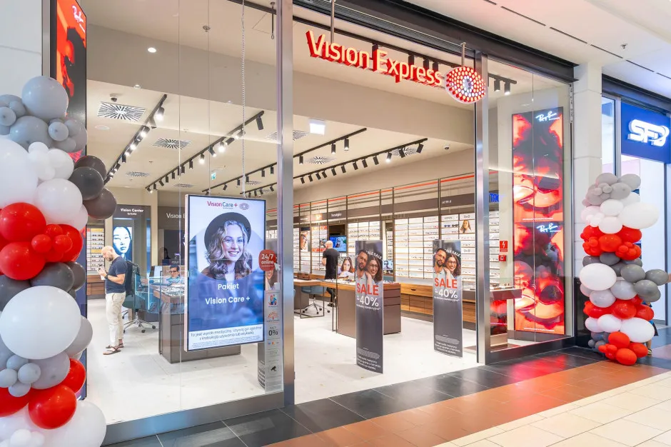 Vision Express salon w galerii handlowej