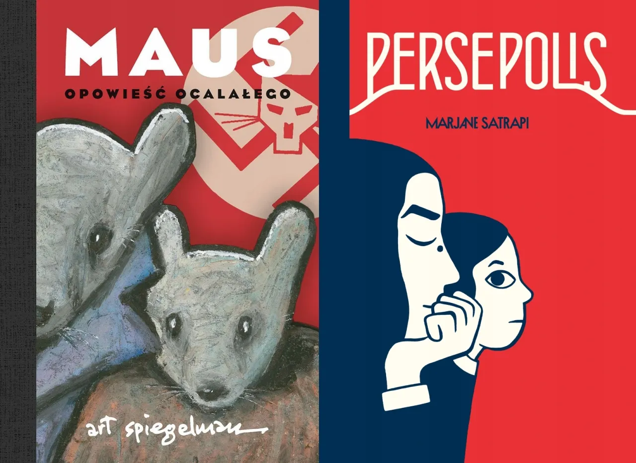 Okładki komiks&oacute;w Maus Persepolis Watchmen