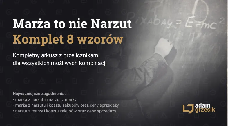 Zdjęcie Jak obliczyć marżę w Excelu - proste błędy, które możesz uniknąć
