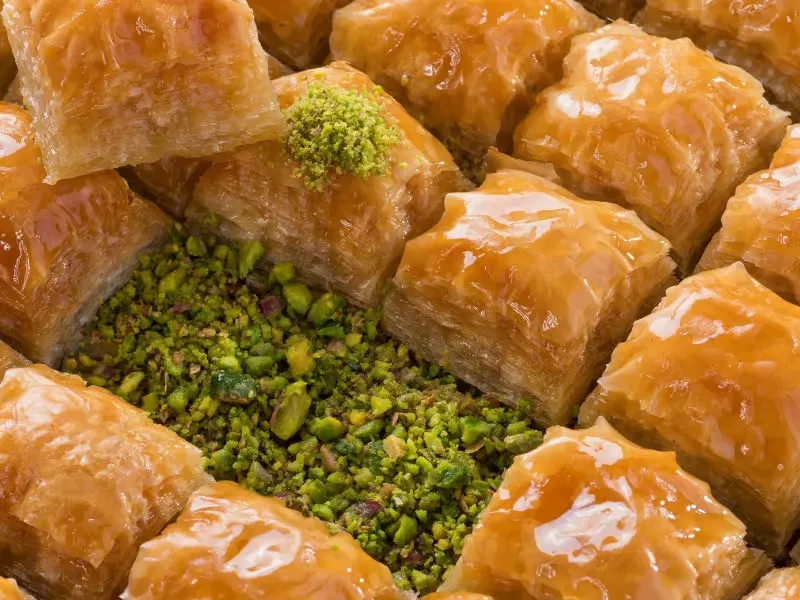 tureckie słodycze lokum baklava