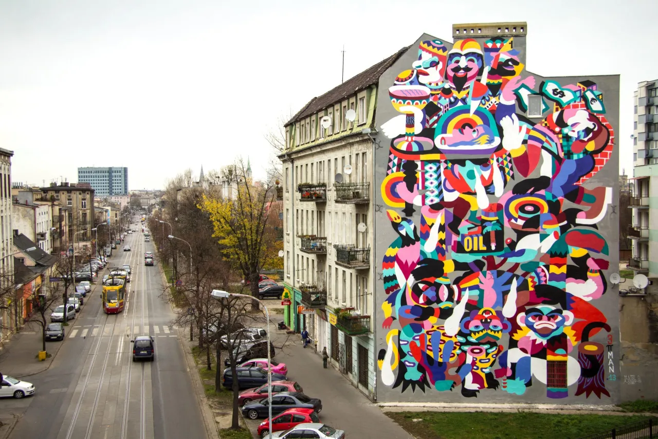Łódzkie murale street art