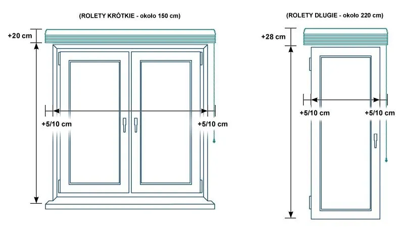 Jak mierzyć okno do rolety rzymskiej