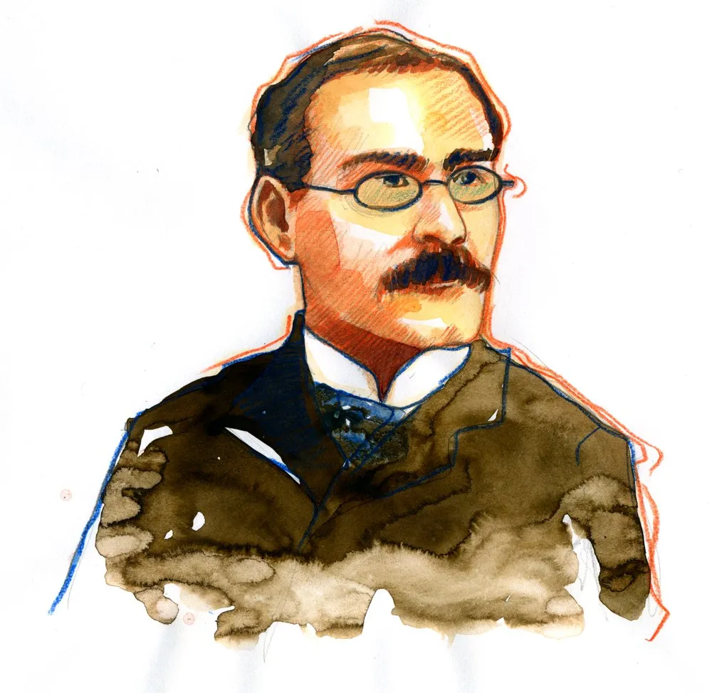 Rudyard Kipling młody portret