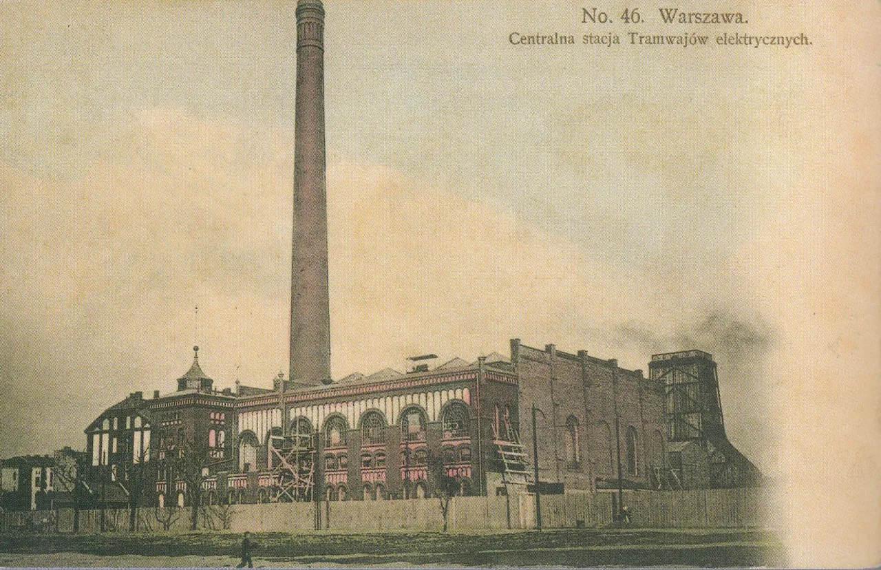 Dawna Elektrownia Tramwajowa Wola przed i po Muzeum Powstania Warszawskiego