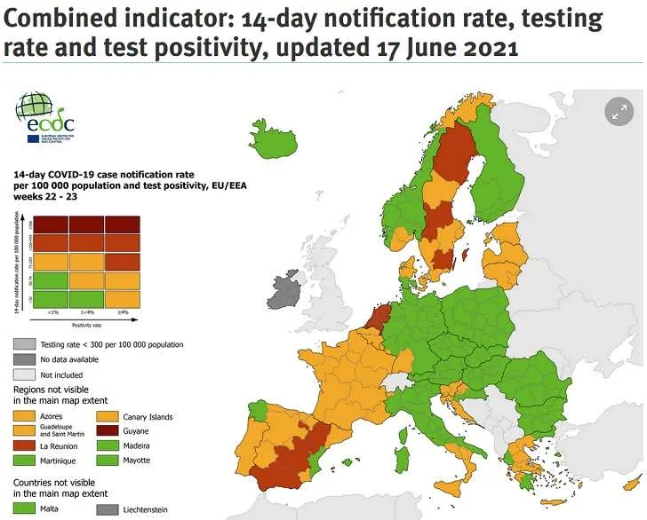 Holandia bezpieczeństwo ogólne mapa