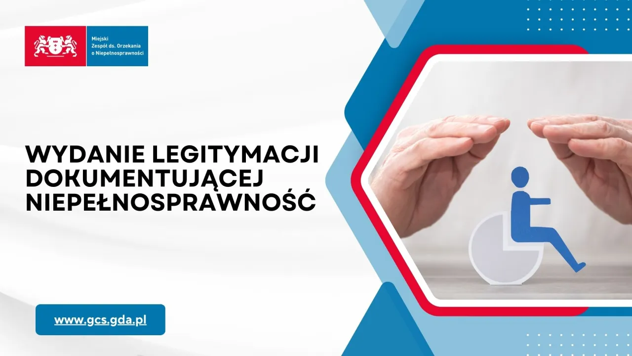 Dowiedz się, gdzie wyrobić legitymację o niepełnosprawności. Dwie dłonie chronią symbol osoby na wózku inwalidzkim.