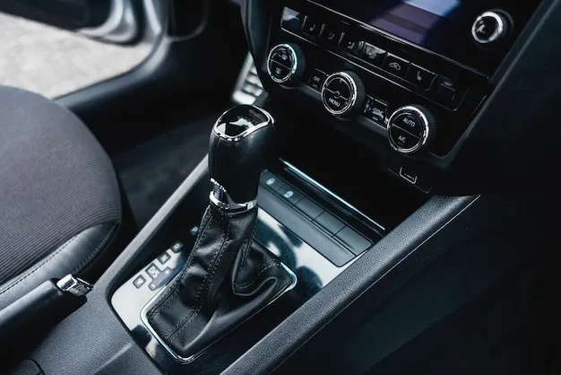 Wnętrze samochodu automatyczna skrzynia biegów