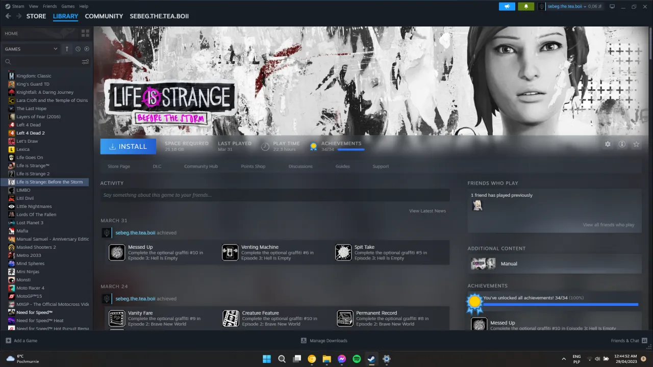 interfejs klienta steam