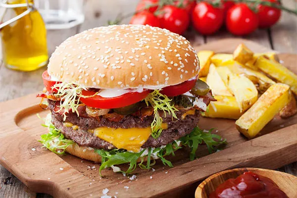 ingredienti freschi hamburger caserta