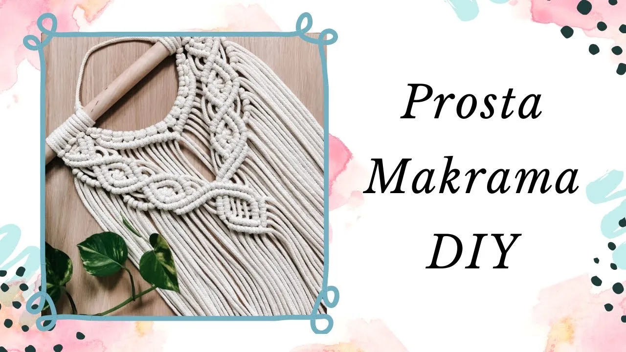 prosta makrama ścienna dla początkujących